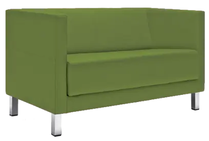 VELA - 2H, křeslo, koženka SL 23 - koženka hráškově zelená